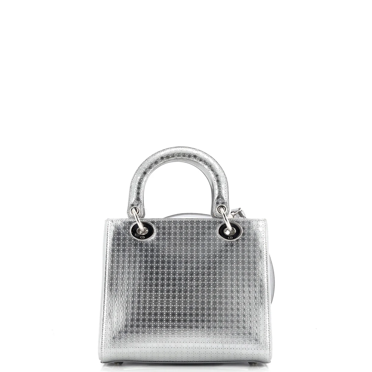 Lady Dior Bag Micro Cannage Metallic Calfskin Medium - Deep Luxury