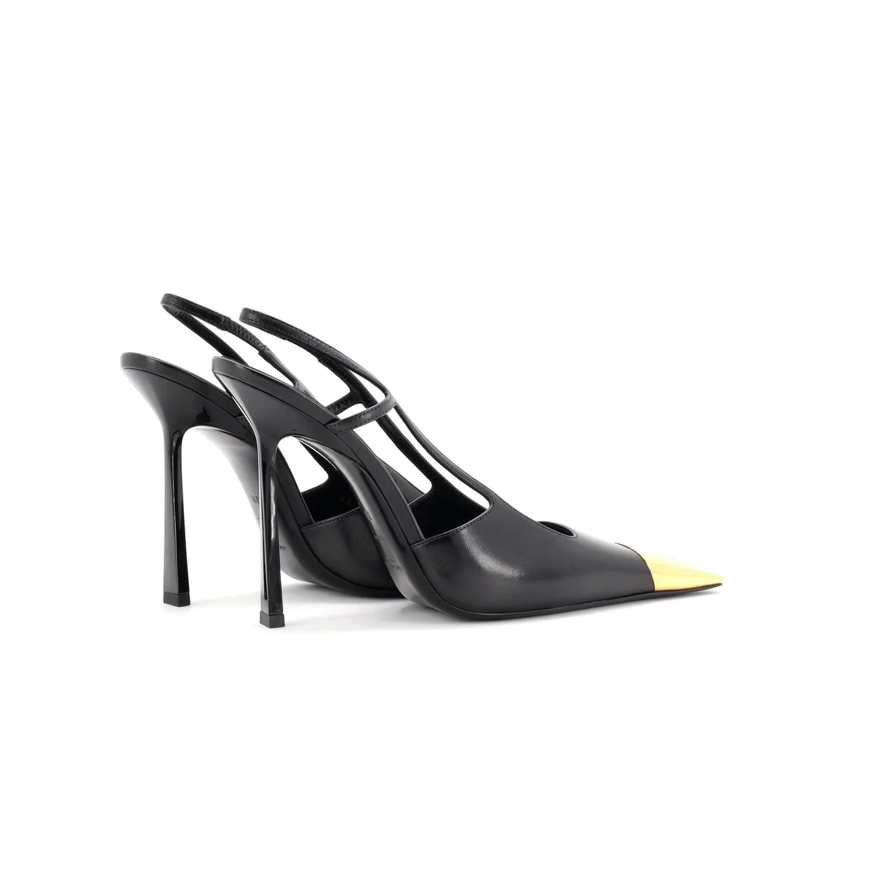Women's Jeanne Slingback Pumps Leather with Metal 110 - Deep Luxury