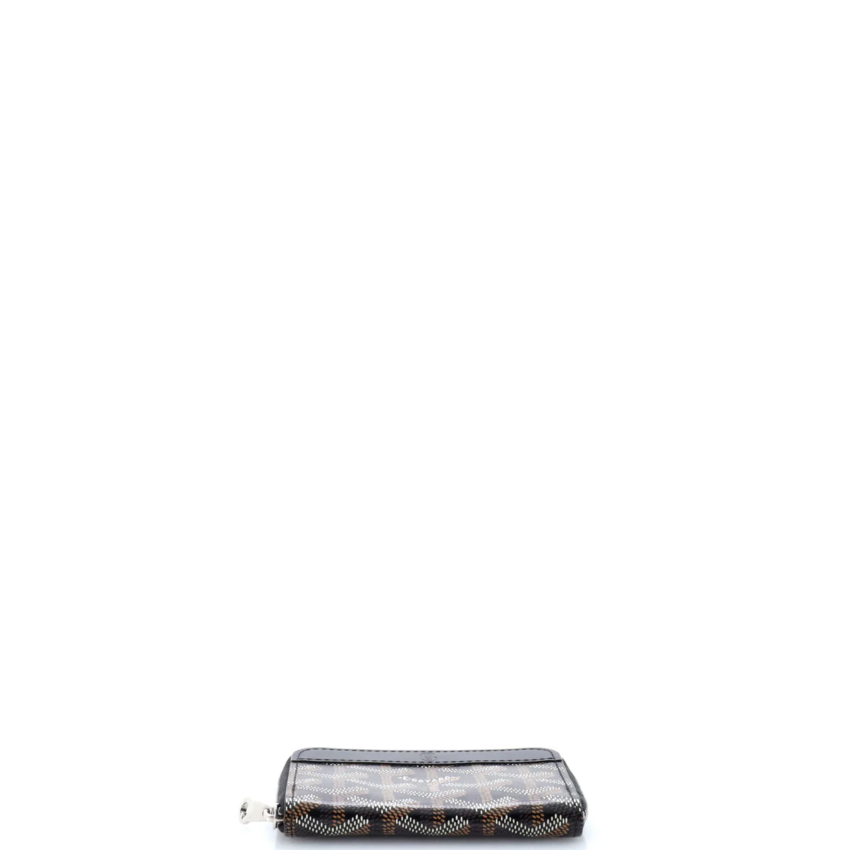 Matignon Zip Wallet Coated Canvas with Leather PM - Deep Luxury