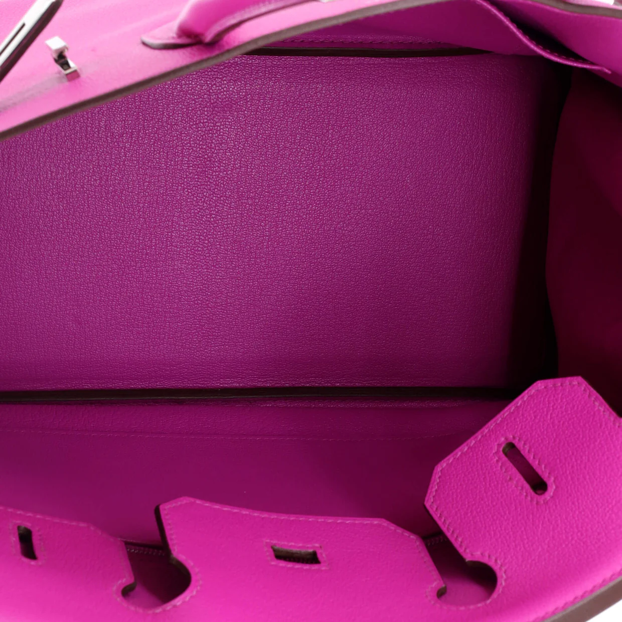 Birkin Handbag Magnolia Novillo with Palladium Hardware 30 - Deep Luxury