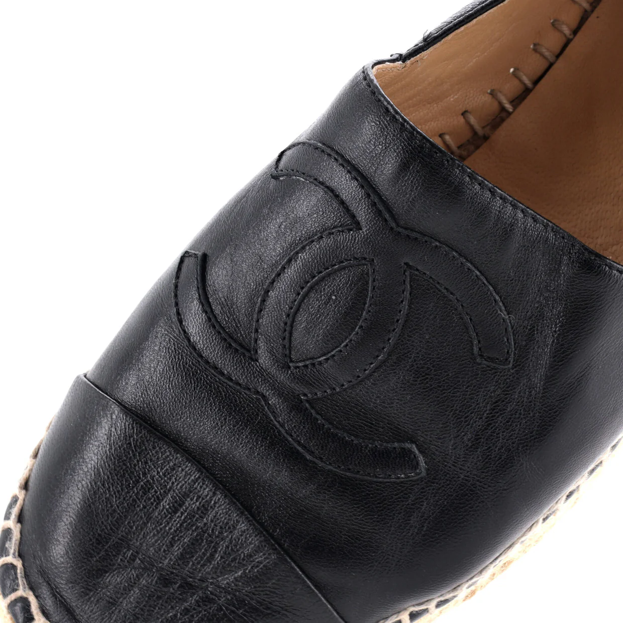 Women's CC Cap Toe Espadrilles Leather - Deep Luxury