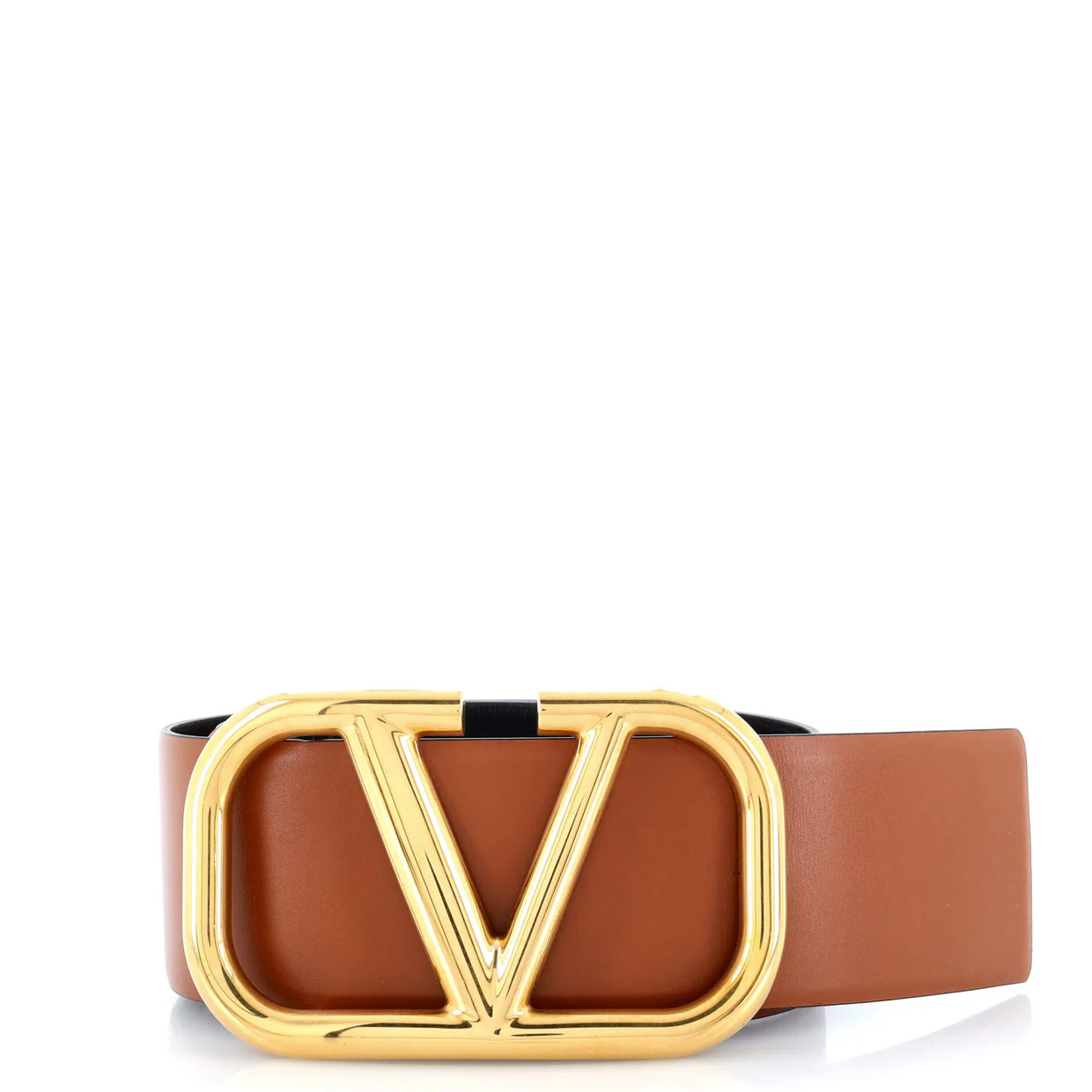 VLogo Belt Leather Extra Wide 90 - Deep Luxury