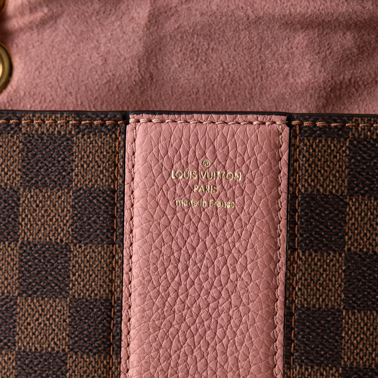 Wight Handbag Damier with Leather - Deep Luxury