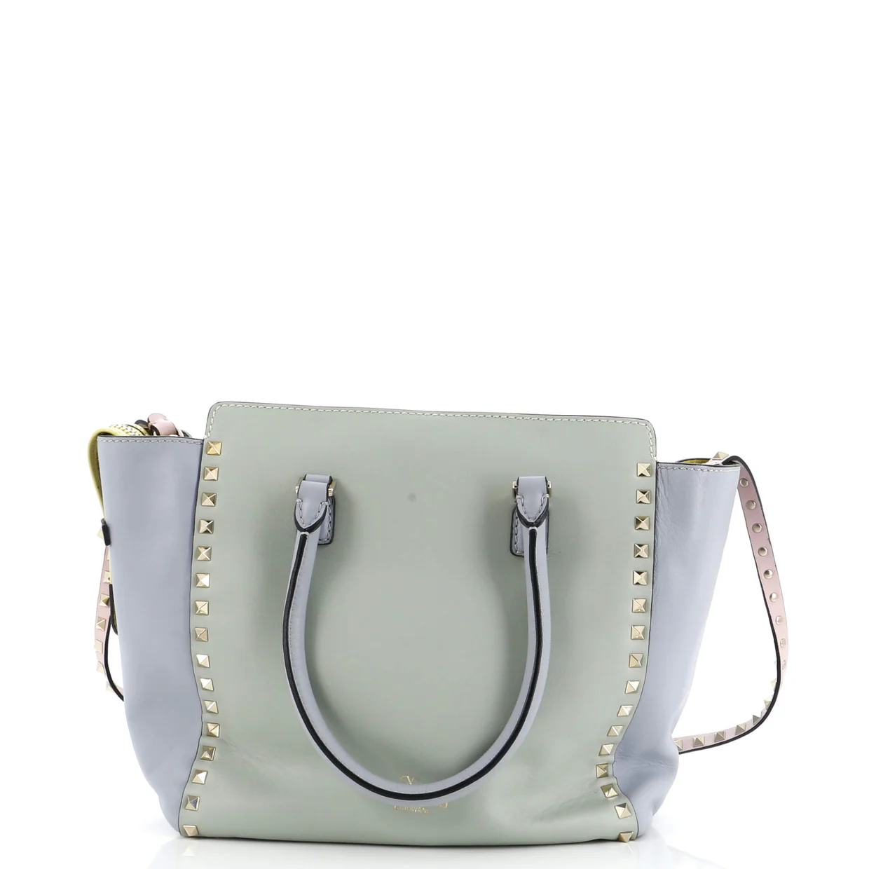 Rockstud Tote Rigid Leather Medium - Deep Luxury