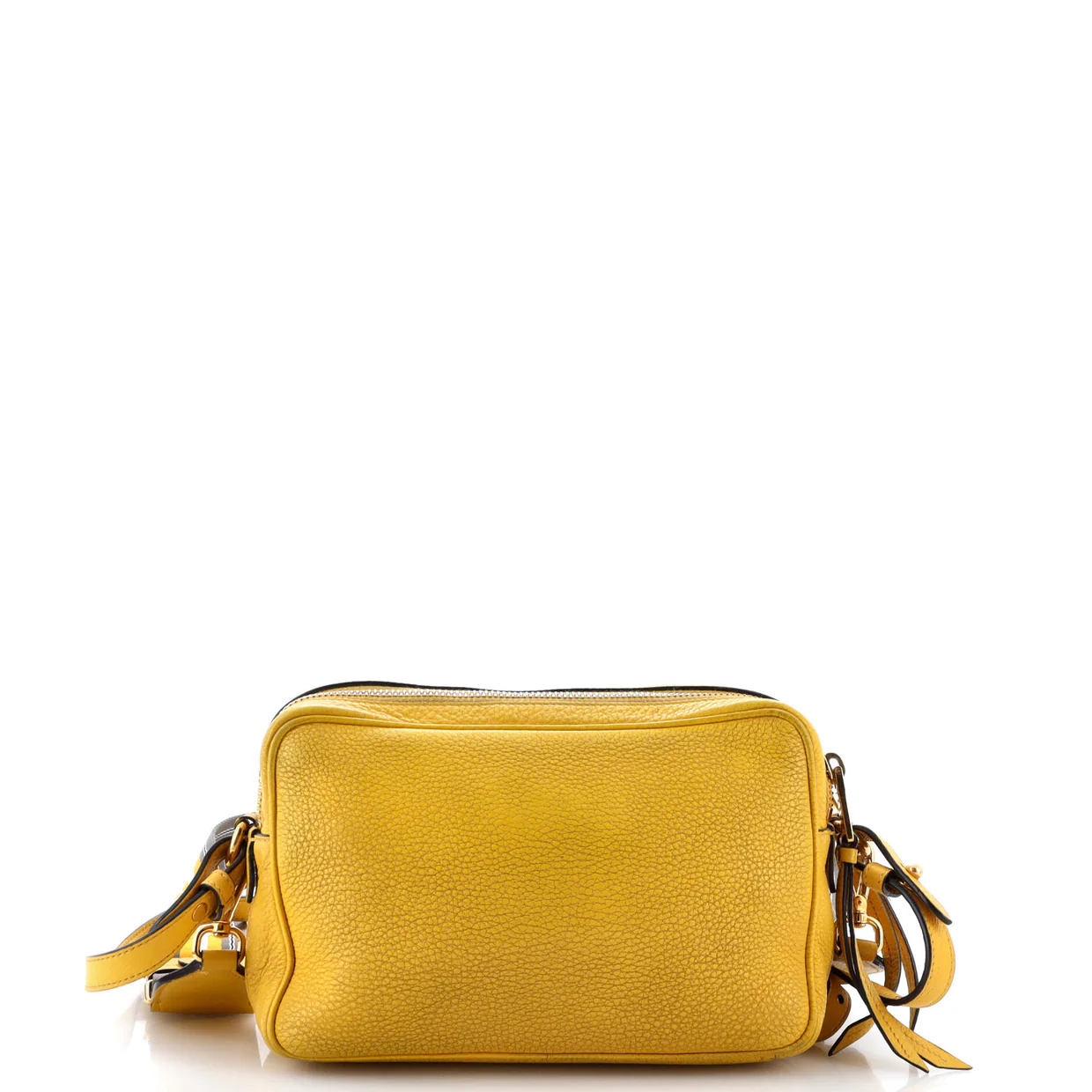 Double Zip Camera Bag Vitello Daino - Deep Luxury