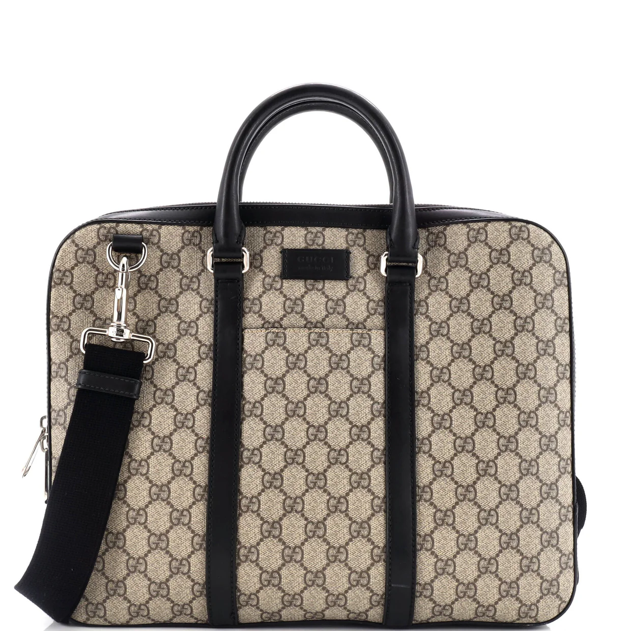 Convertible Zip Around Briefcase GG Coated Canvas Medium - Deep Luxury