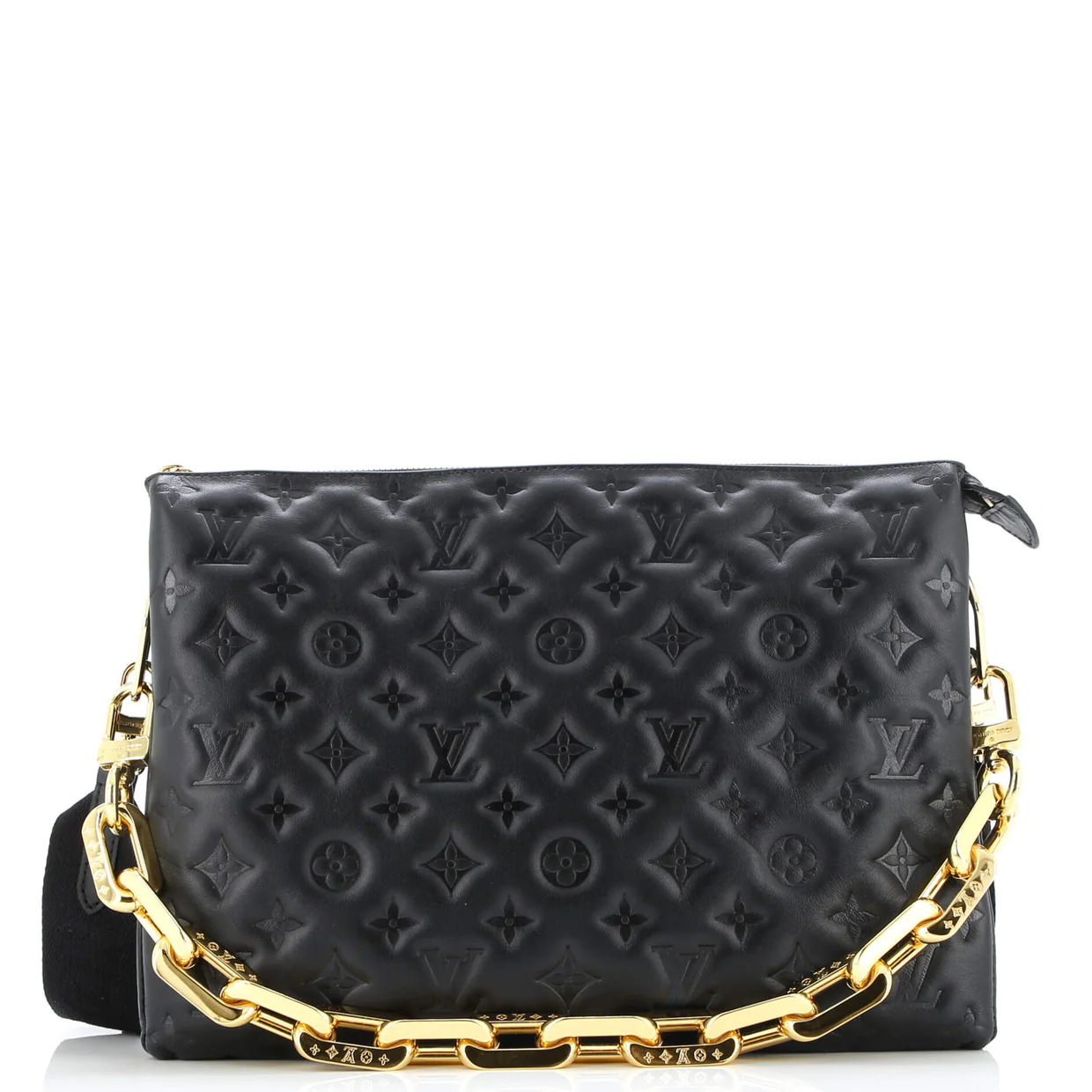 Coussin Bag Monogram Embossed Lambskin MM - Deep Luxury