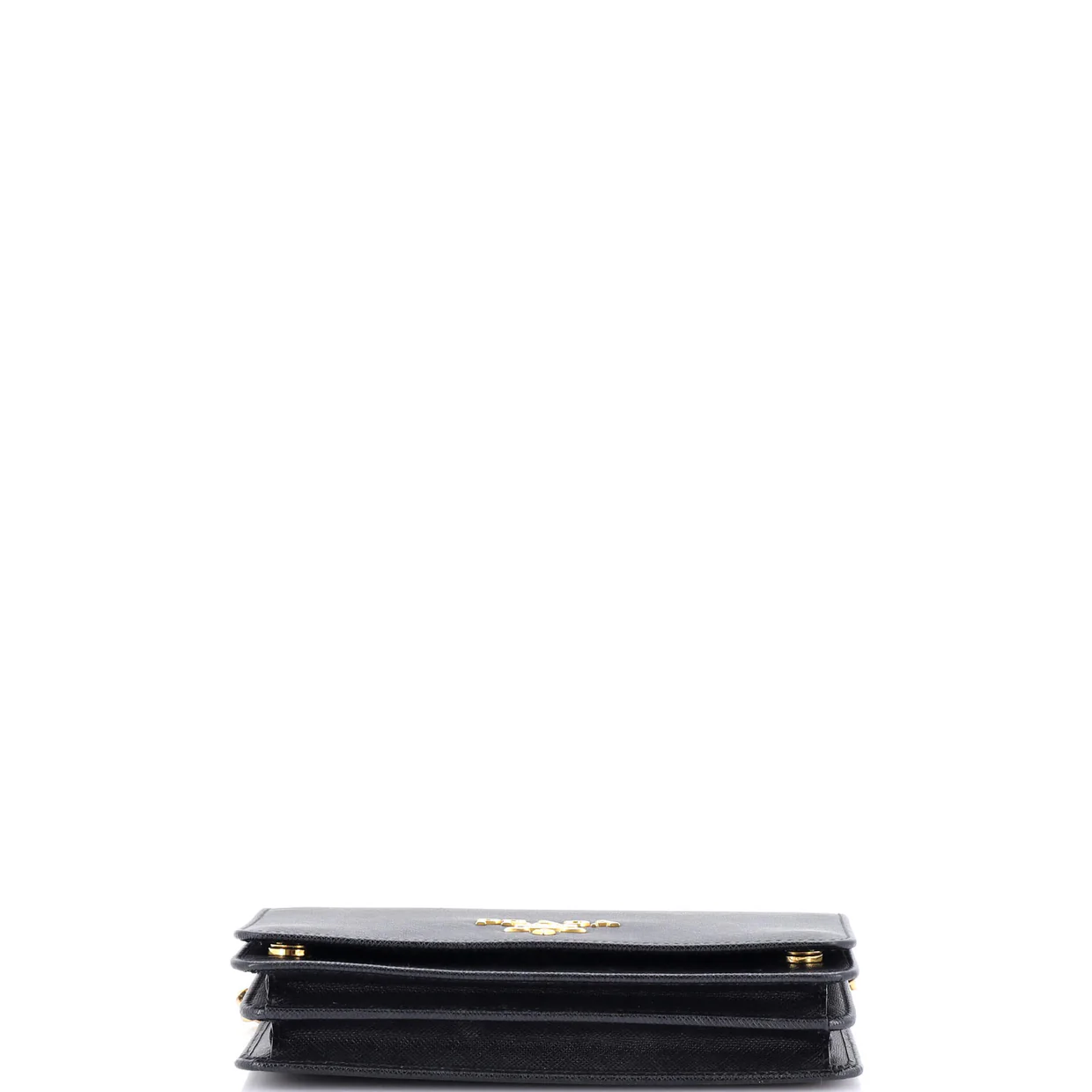Chain Wallet Crossbody Saffiano Leather - Deep Luxury