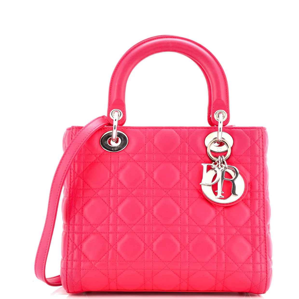 Lady Dior Bag Cannage Quilt Lambskin Medium - Deep Luxury