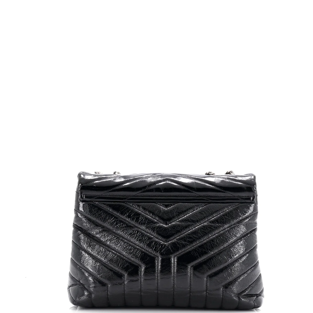 Loulou Shoulder Bag Matelasse Chevron Leather Medium - Deep Luxury