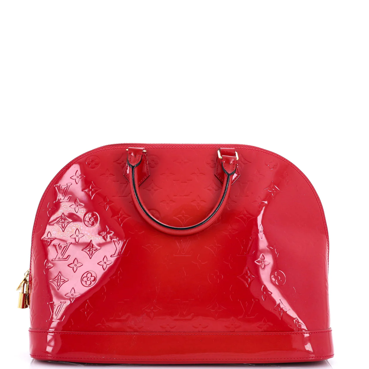 Alma Handbag Monogram Vernis GM - Deep Luxury