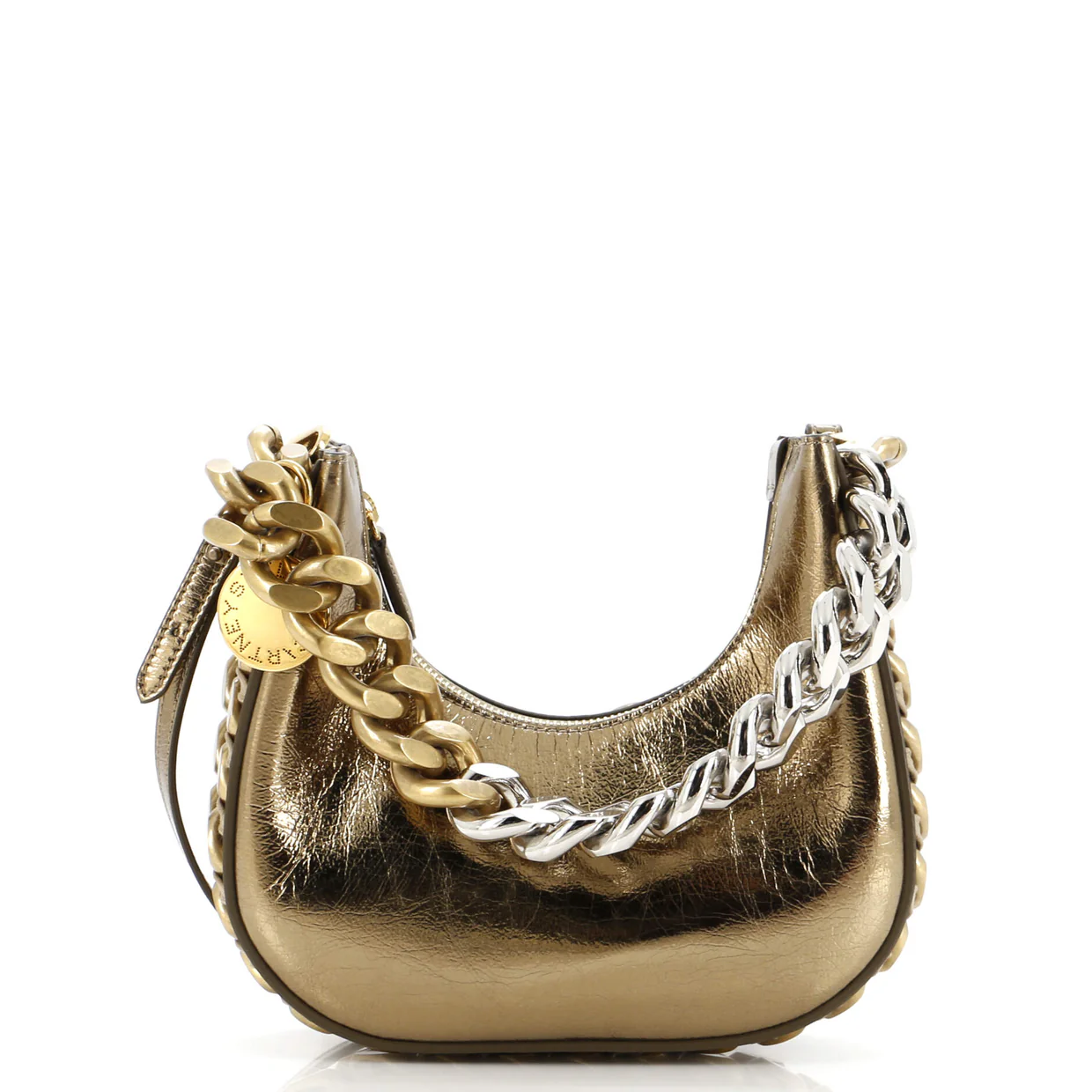 Frayme Zipped Hobo Bag Faux Leather Mini - Deep Luxury