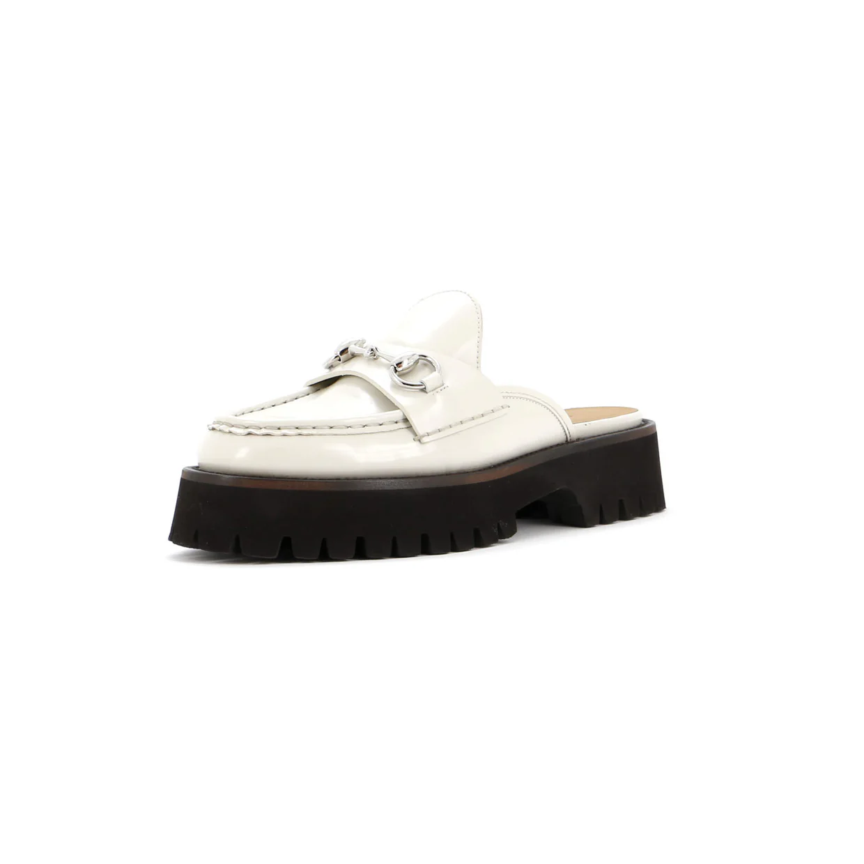 Women's Horsebit Flatform Mules Leather - Deep Luxury