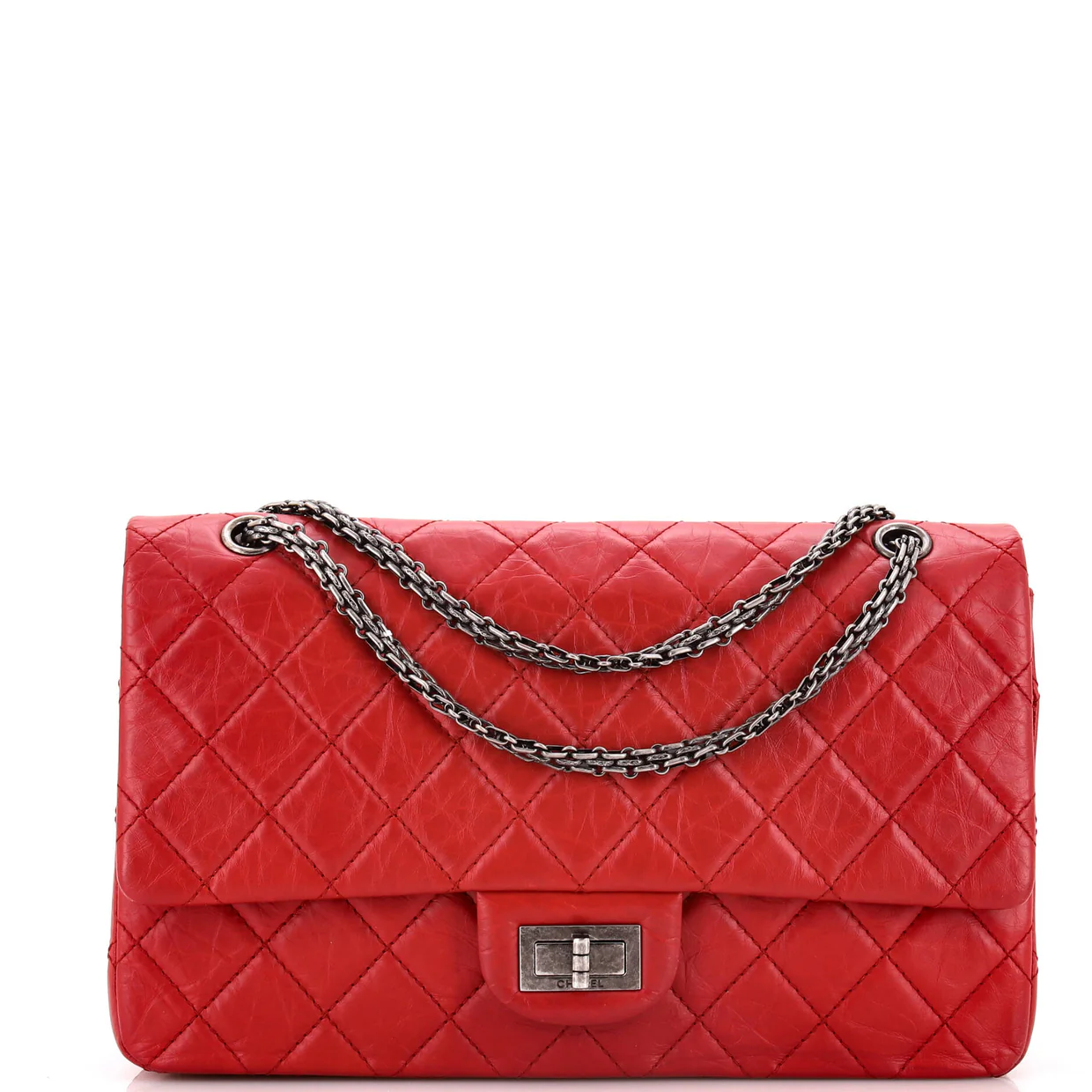 Reissue 2.55 Flap Bag Quilted Aged Calfskin 227 - Deep Luxury