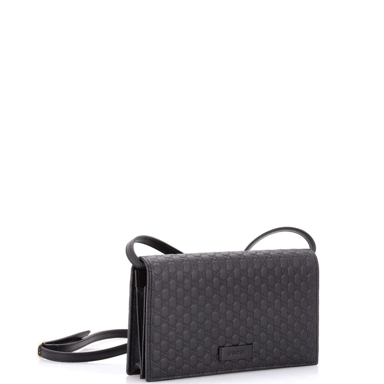 Wallet on Strap Microguccissima Leather - Deep Luxury