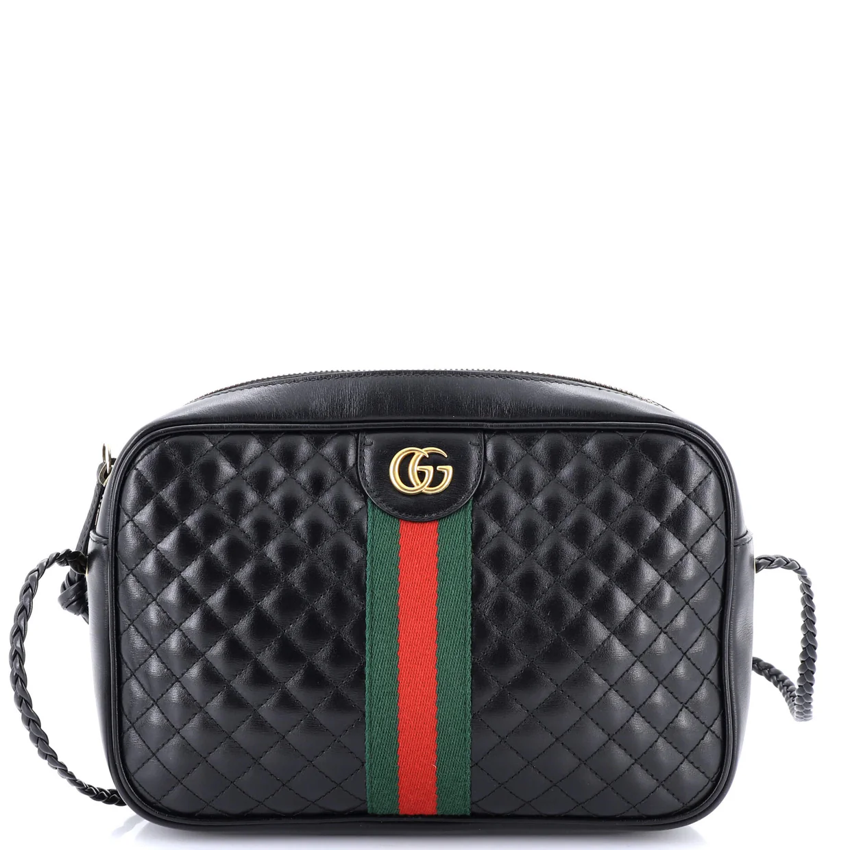 Trapuntata Camera Bag Quilted Leather Small - Deep Luxury