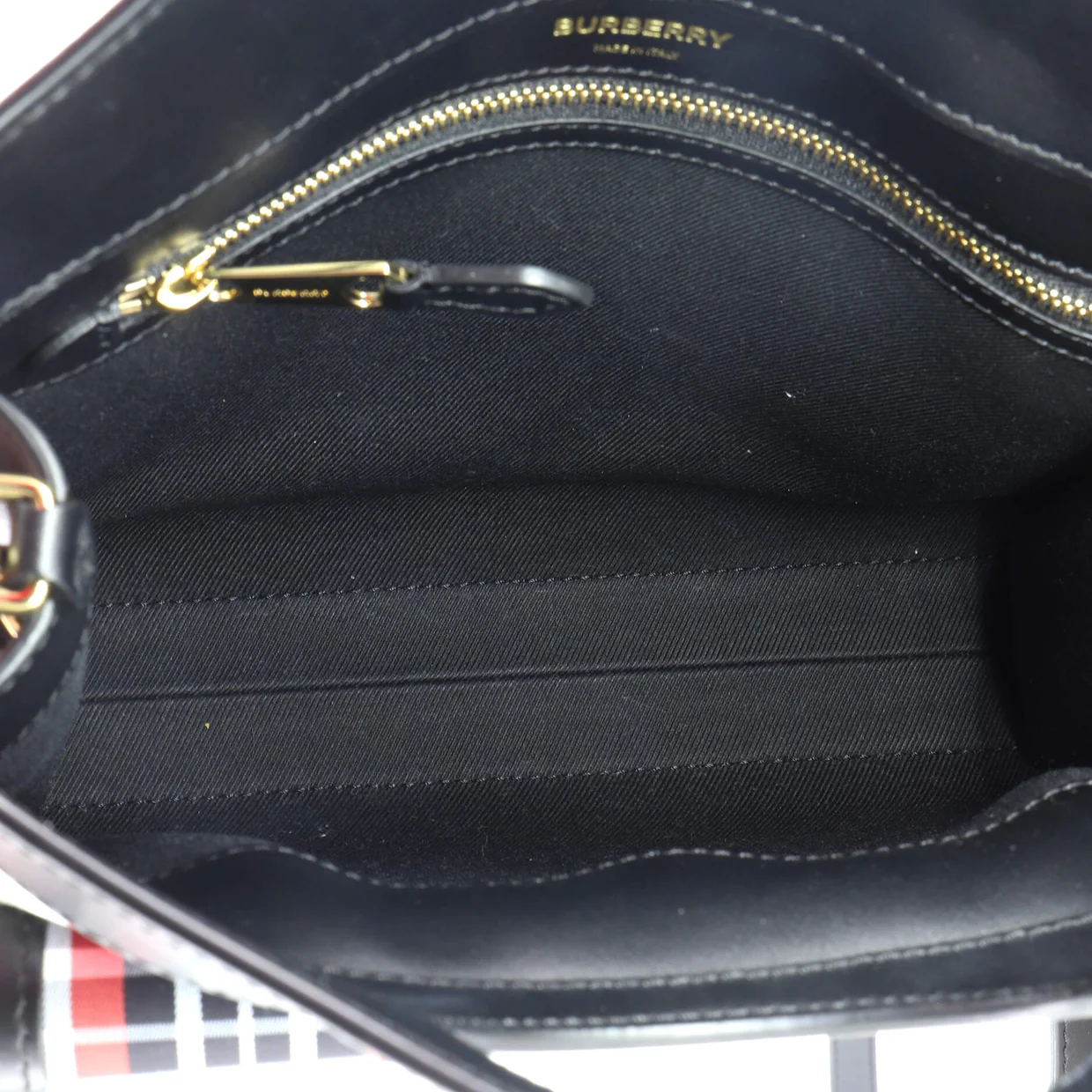 Pocket Tote Printed Nylon with Leather Mini - Deep Luxury