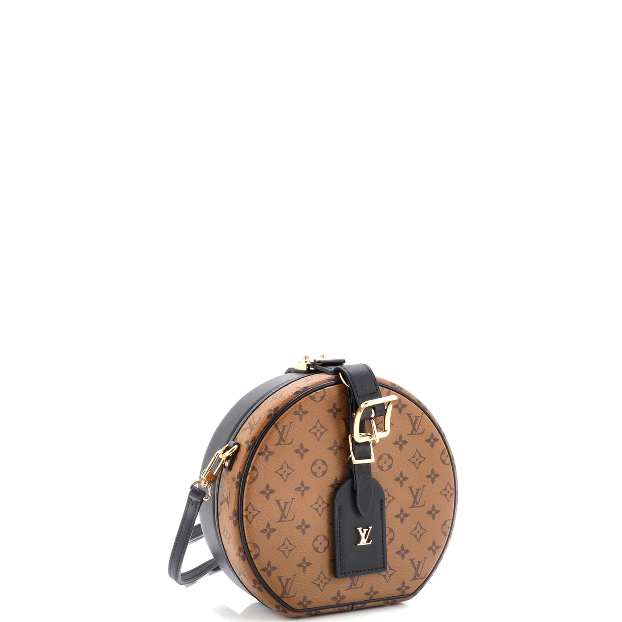 Petite Boite Chapeau Bag Reverse Monogram Canvas - Deep Luxury