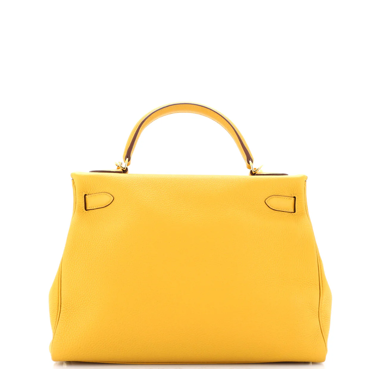 Kelly Handbag Jaune Ambre Togo with Gold Hardware 32 - Deep Luxury