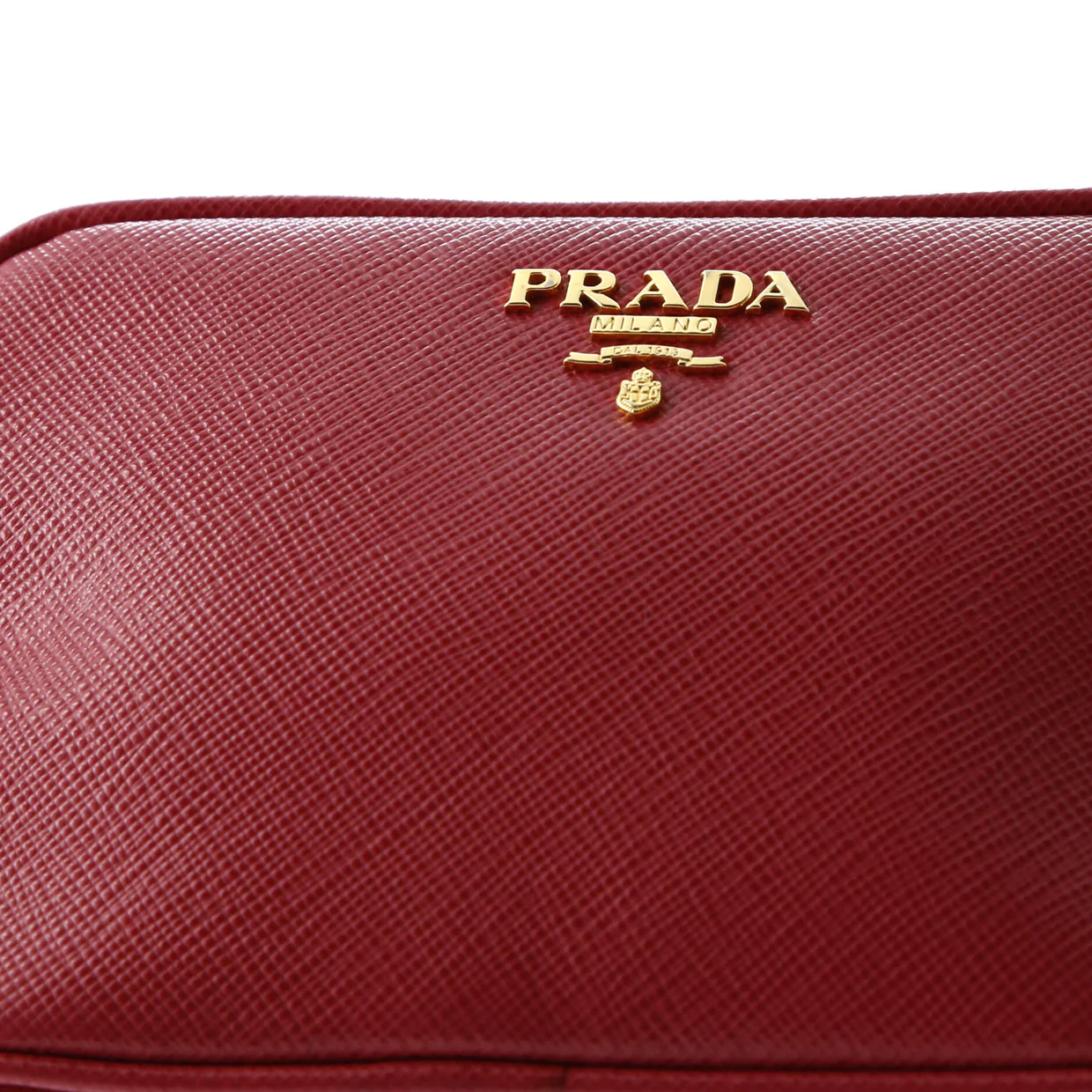 Zip Crossbody Bag Saffiano Leather Small - Deep Luxury