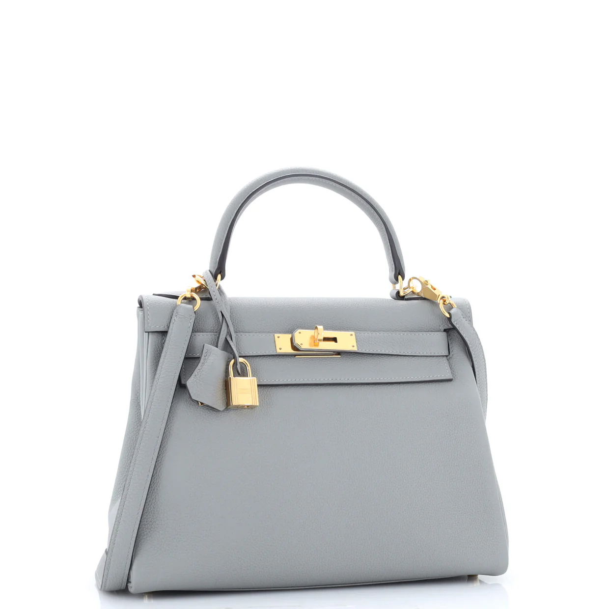 Kelly Handbag Grey Togo with Gold Hardware 28 - Deep Luxury