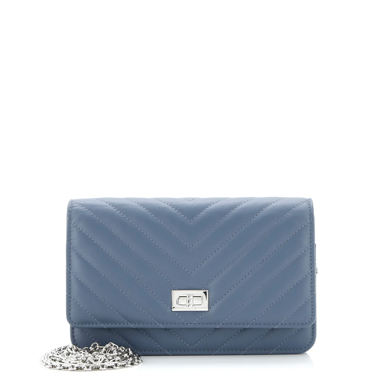 Reissue 2.55 Wallet on Chain Chevron Lambskin - Deep Luxury