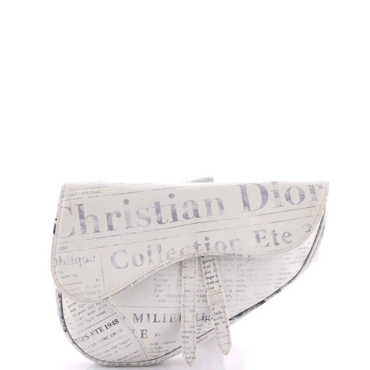Daniel Arsham Saddle Crossbody Bag Printed Leather - Deep Luxury