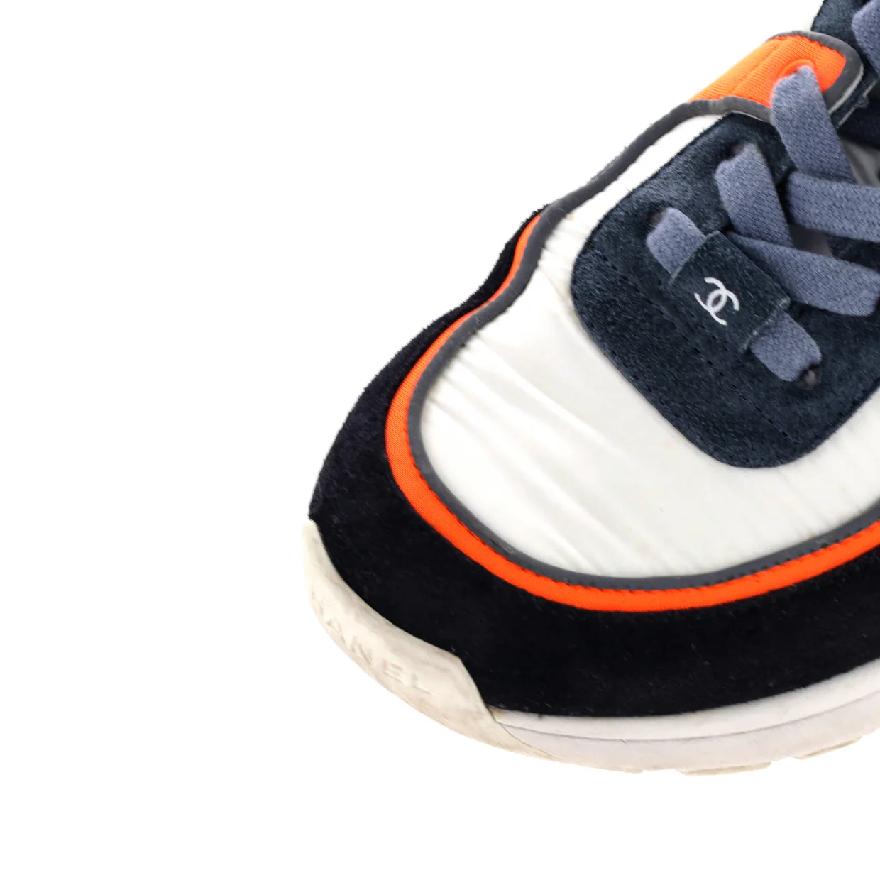 Women's CC Low-Top Sneakers Suede with Leather and Nylon - Deep Luxury
