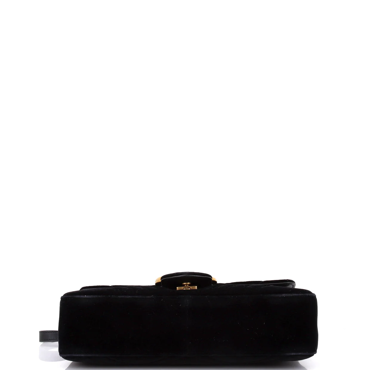 GG Marmont Flap Bag Matelasse Velvet Medium - Deep Luxury