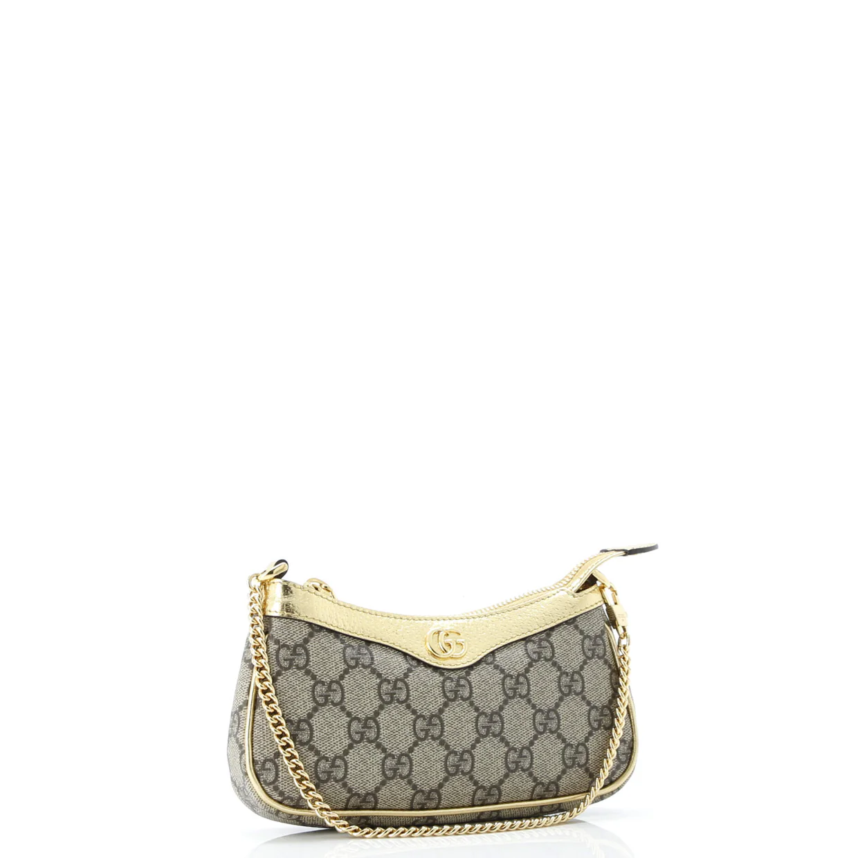 Ophidia Charm Shoulder Bag GG Coated Canvas with Leather Mini - Deep Luxury