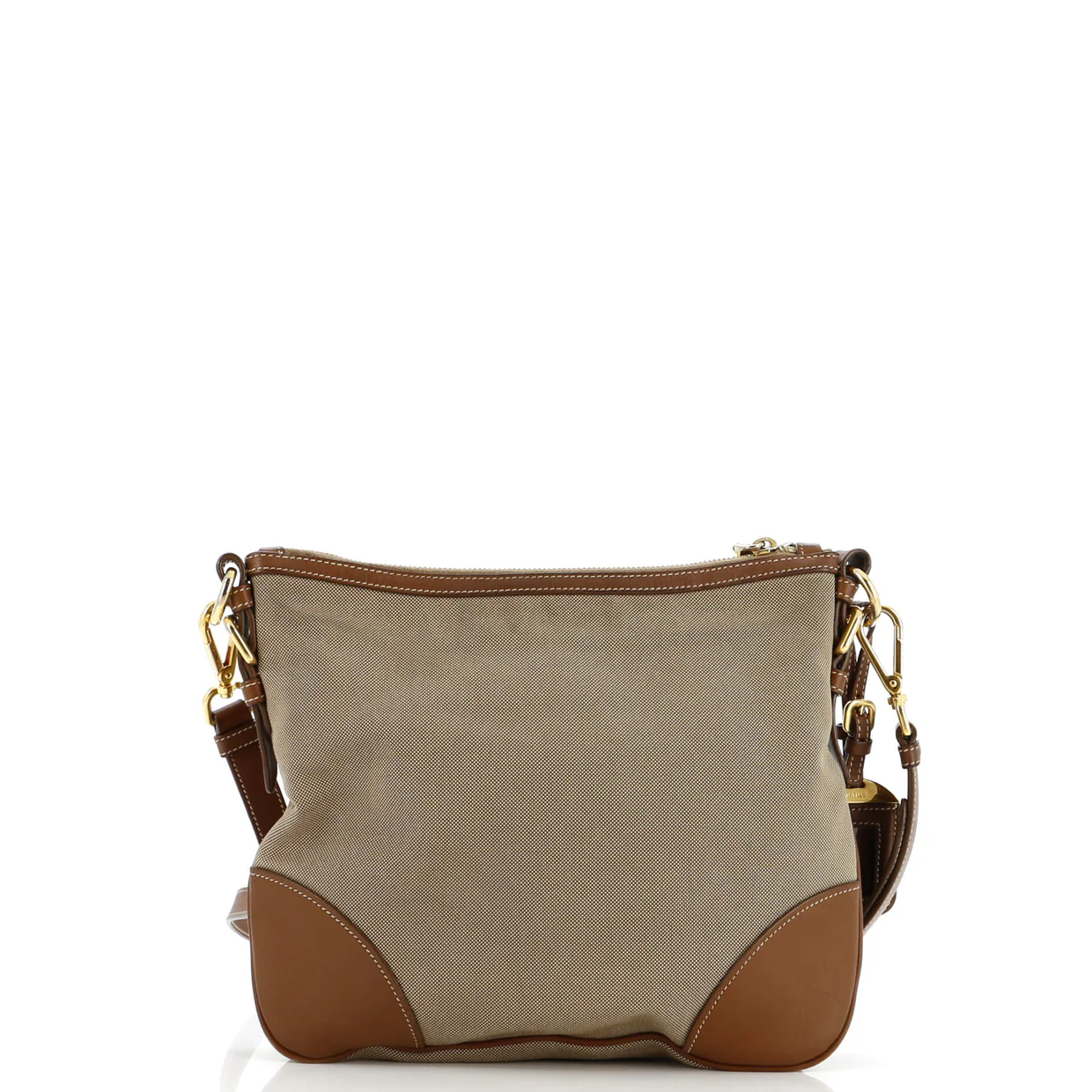 Logo Messenger Bag Canvas with Leather Small - Deep Luxury