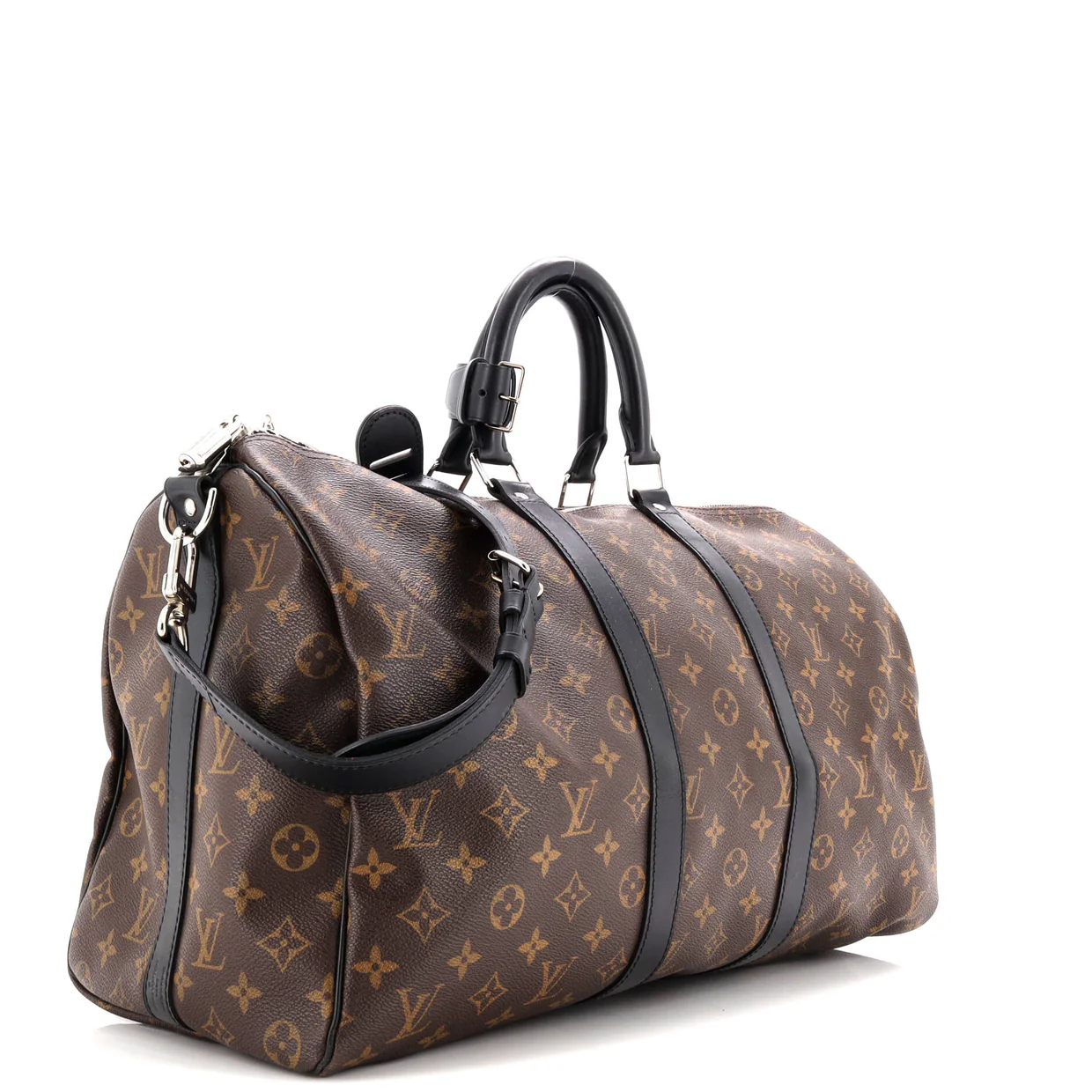 Keepall Bandouliere Bag Macassar Monogram Canvas 45 - Deep Luxury