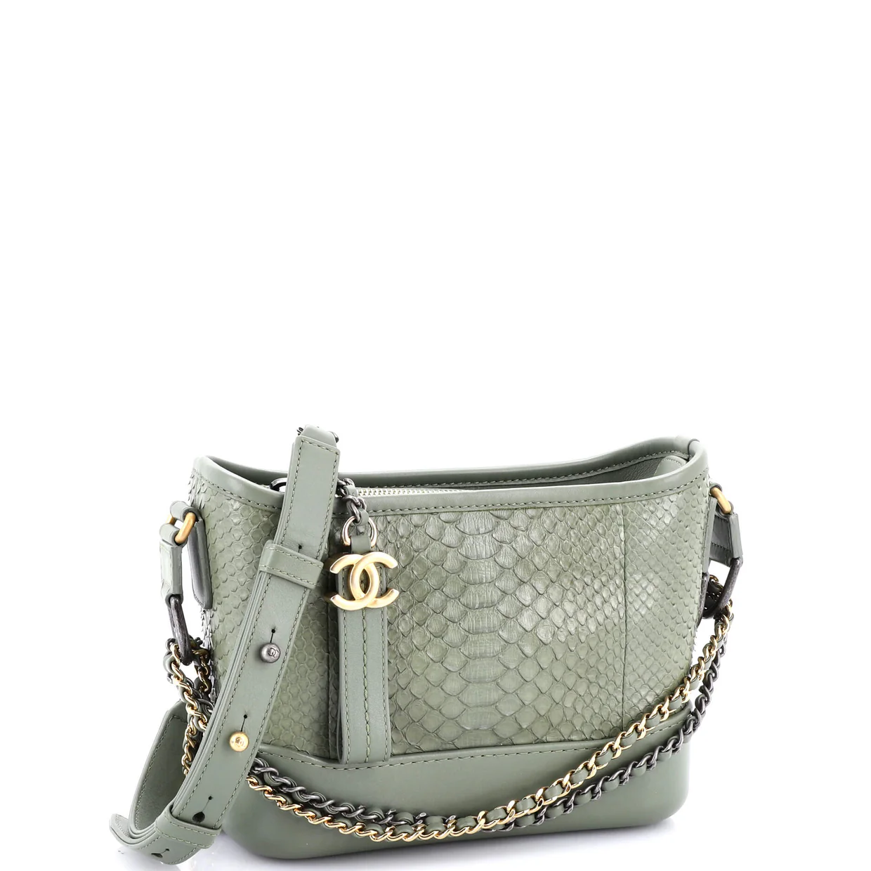 Gabrielle Hobo Python Small - Deep Luxury