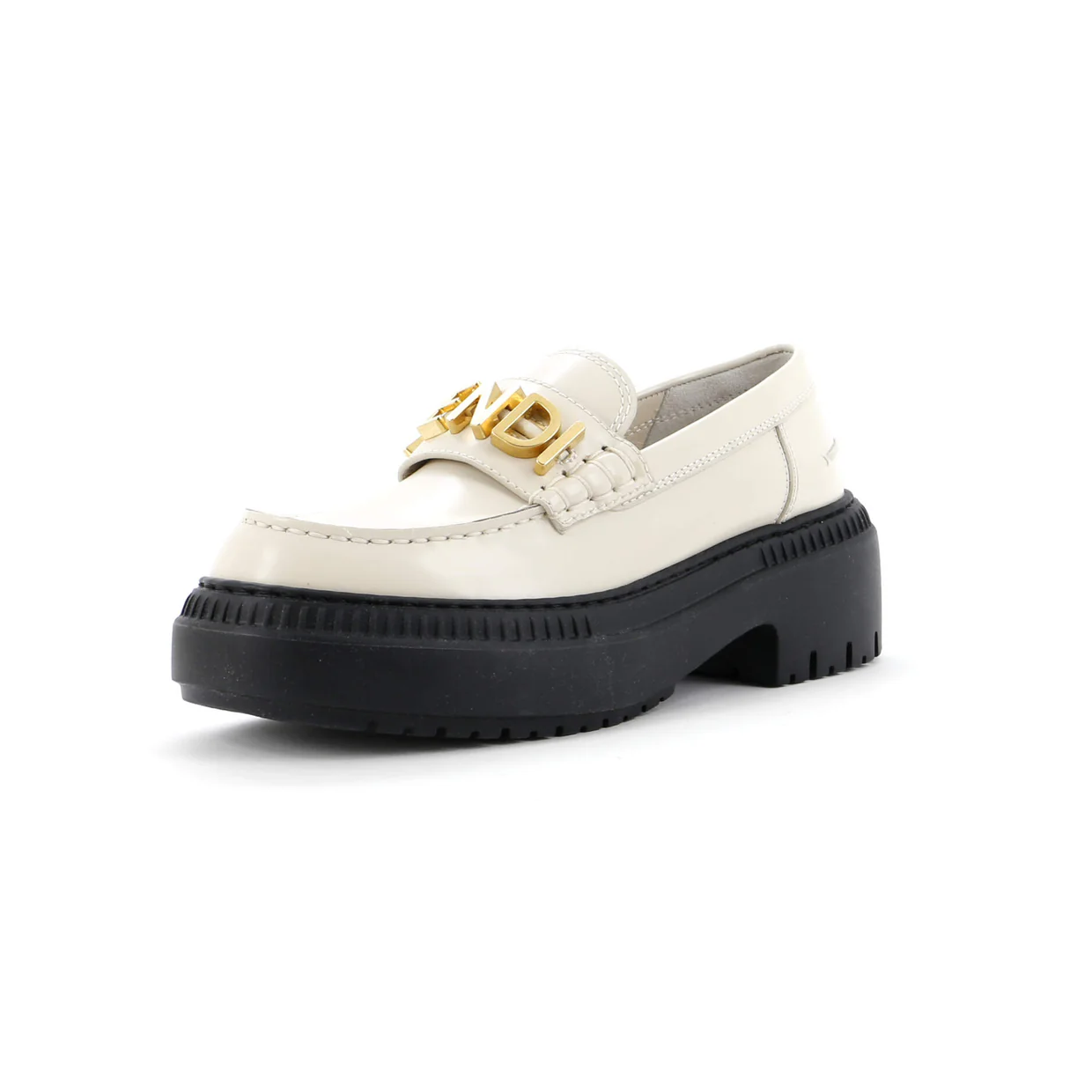 Women's Fendigraphy Lug Sole Loafers Leather - Deep Luxury