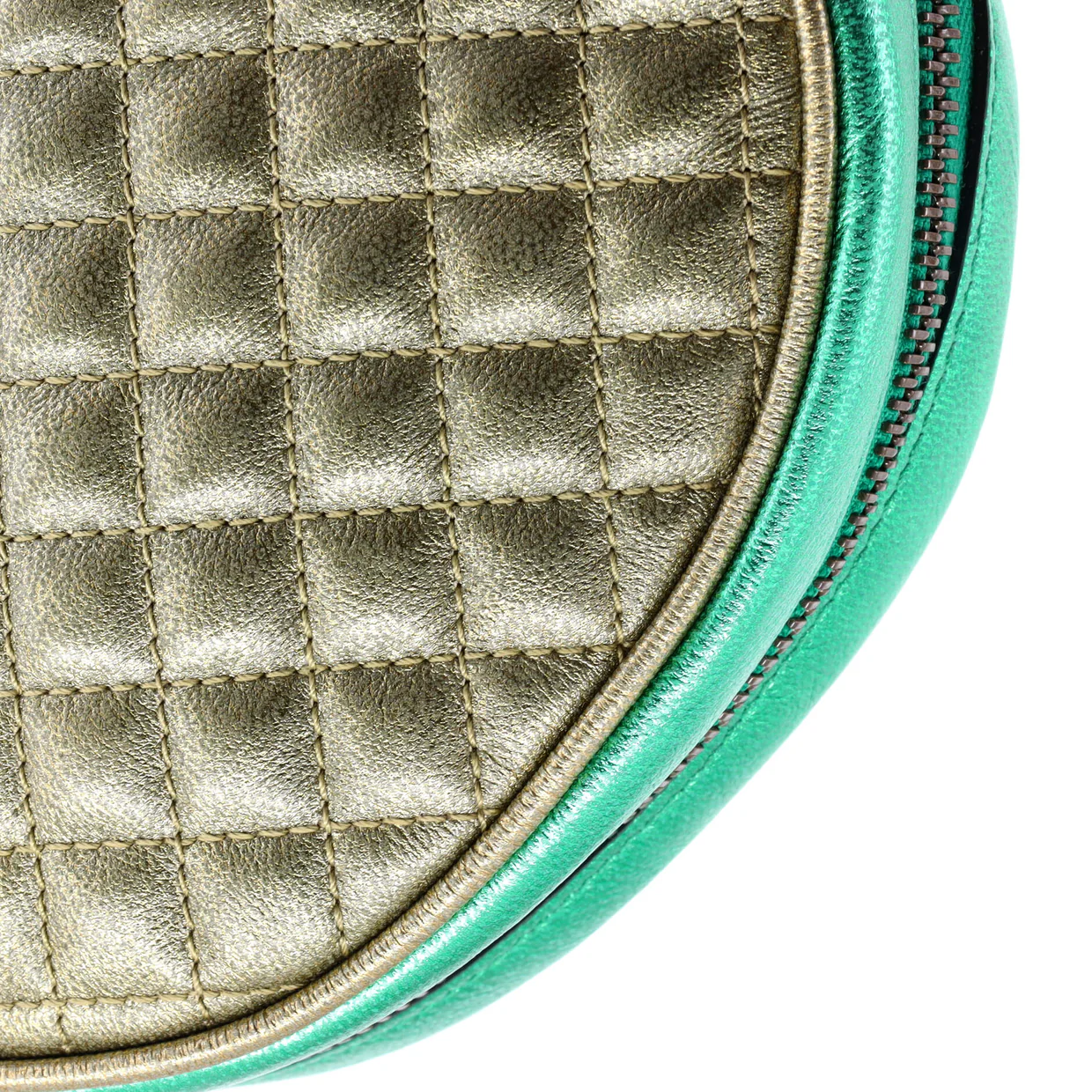 Trapuntata Camera Shoulder Bag Quilted Laminated Leather Mini - Deep Luxury