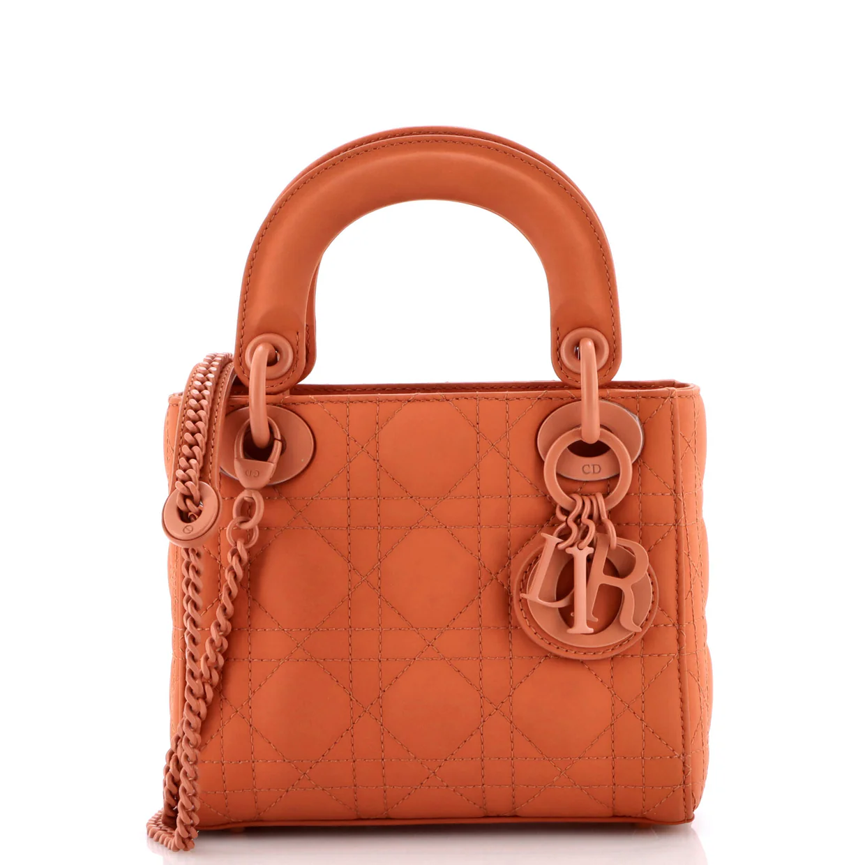 Ultra Matte Lady Dior Chain Bag Cannage Quilt Calfskin Mini - Deep Luxury