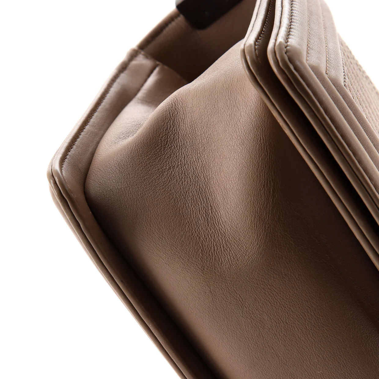 Boy Flap Bag Chevron Calfskin Old Medium - Deep Luxury