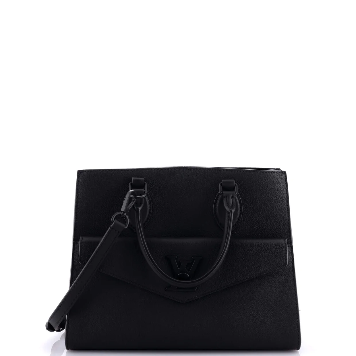 Lockme Monochrome Tote Leather PM - Deep Luxury