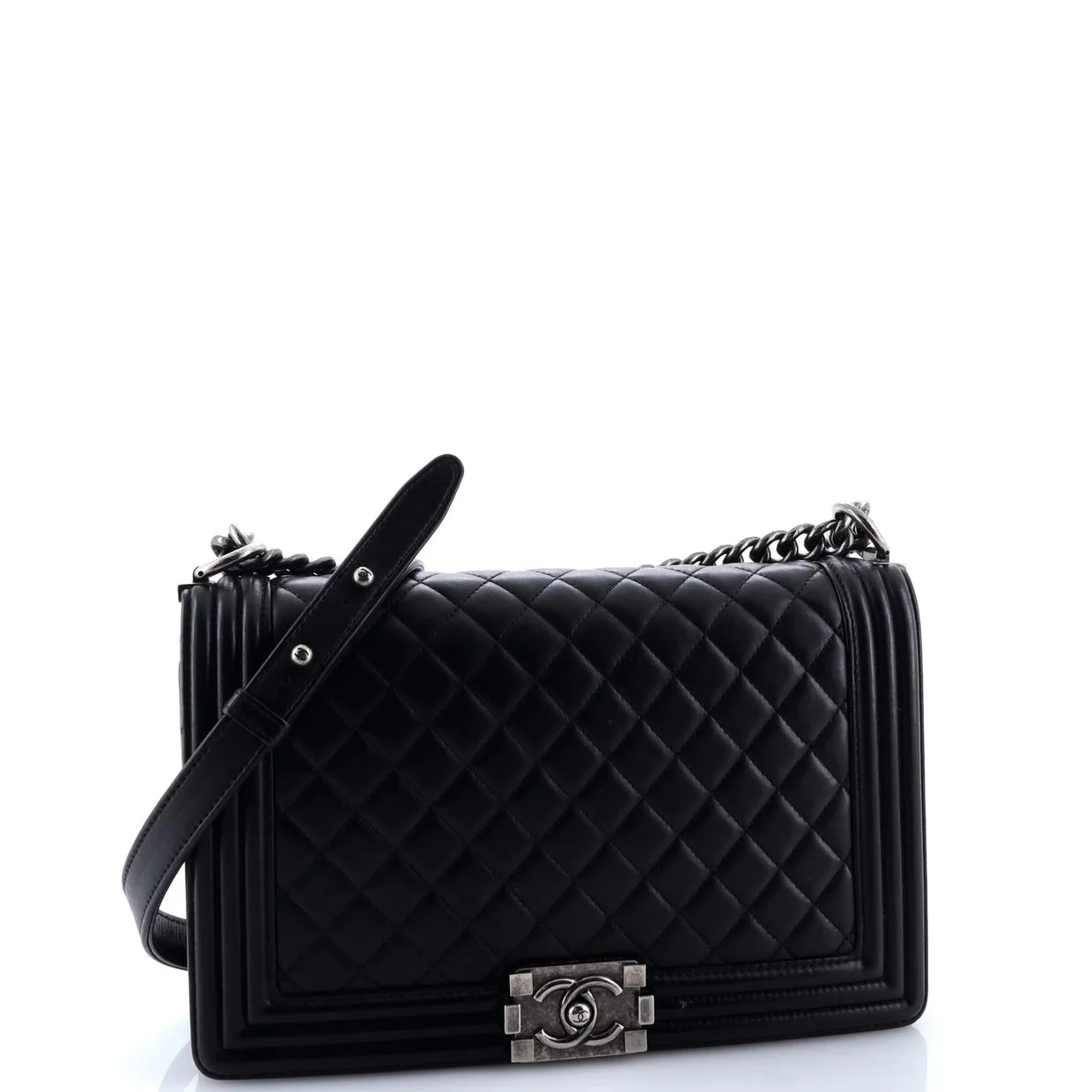 Boy Flap Bag Quilted Lambskin New Medium - Deep Luxury