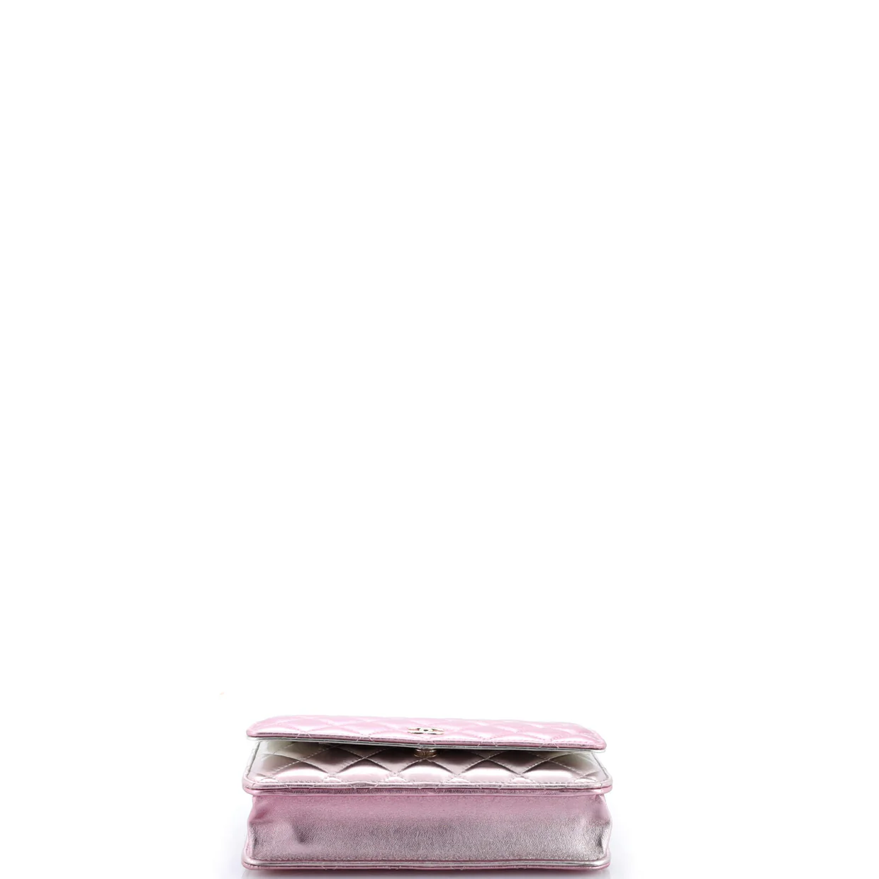 Like a Wallet Wallet on Chain Quilted Gradient Metallic Lambskin - Deep Luxury