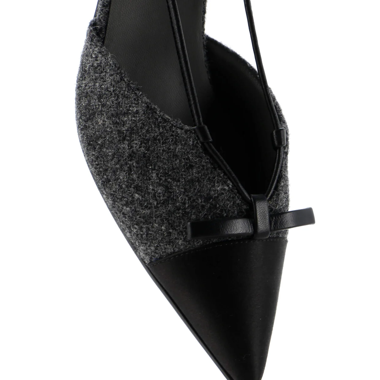 Women's CC Cap Toe Bow Slingback Pumps Tweed and Satin - Deep Luxury