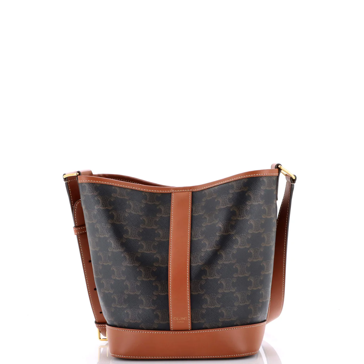 Bucket Bag Triomphe Coated Canvas Small - Deep Luxury