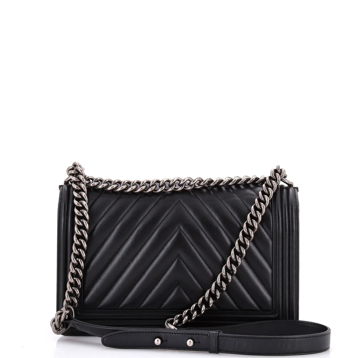 Boy Flap Bag Chevron Lambskin Old Medium - Deep Luxury