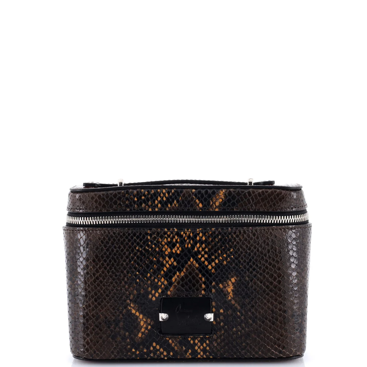 Kypipouch Crossbody Bag Snakeskin Embossed Leather Small - Deep Luxury