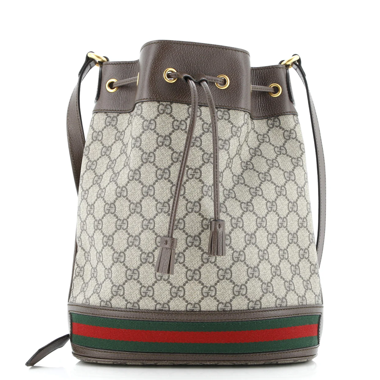 Ophidia Bucket Bag GG Coated Canvas Medium - Deep Luxury