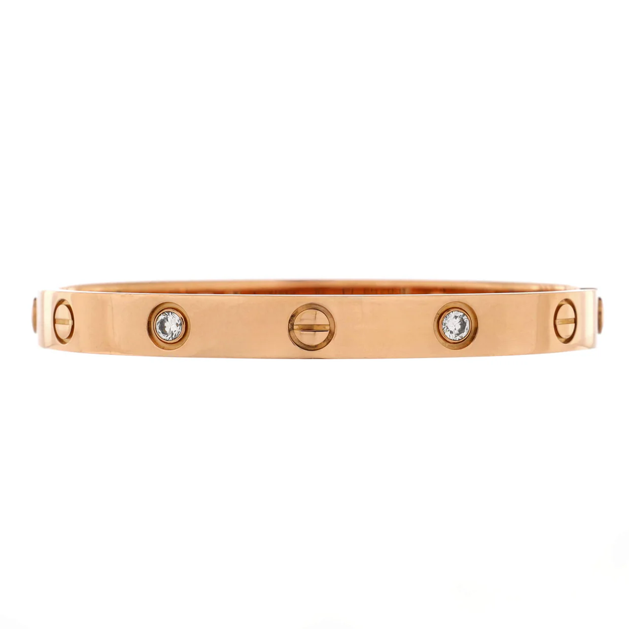 Love 4 Diamond Bracelet 18K Rose Gold with Diamonds - Deep Luxury