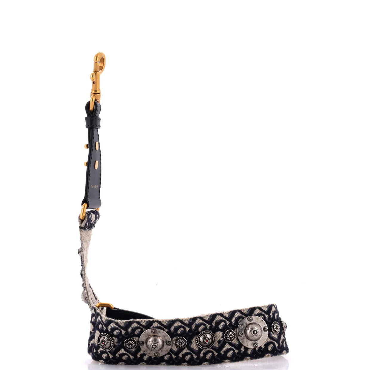 Shoulder Strap Embellished Oblique Canvas - Deep Luxury