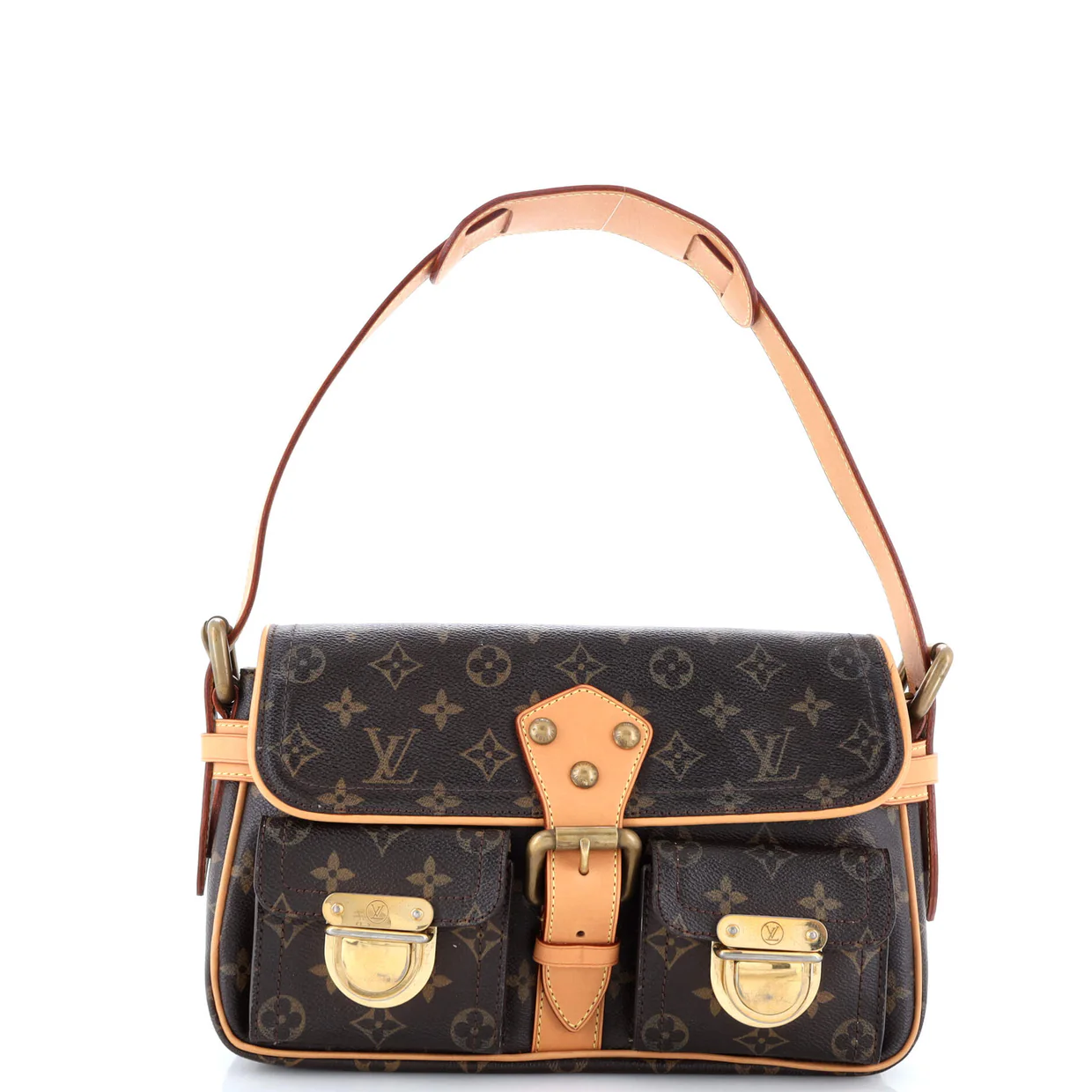 Hudson Handbag Monogram Canvas PM - Deep Luxury