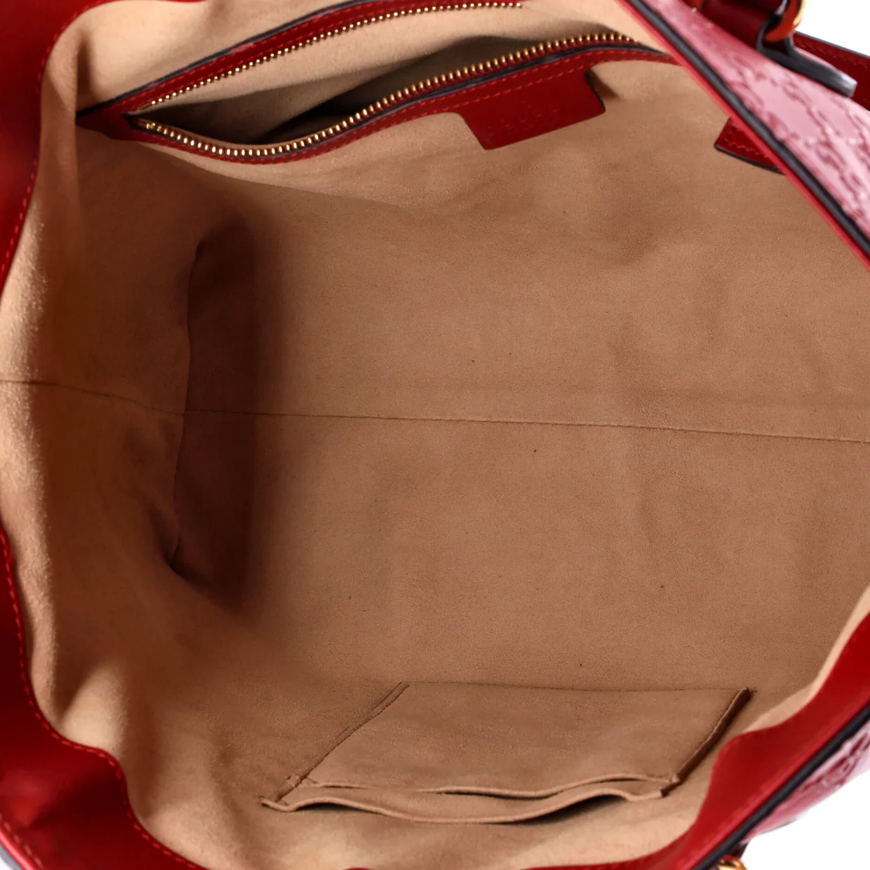 Signature Fold Over Tote Guccissima Leather Medium - Deep Luxury