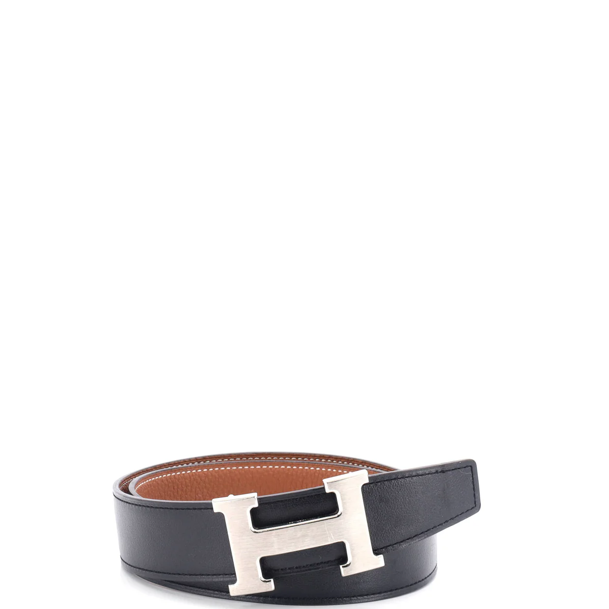 Constance Reversible Belt Leather with Guilloche Hardware Medium 75 - Deep Luxury